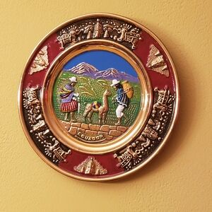 plates  decoration home ceramic Authentic Ecuador